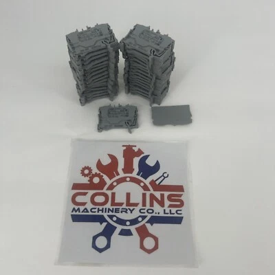 33 WAGO TOP JOB'S 2002-1201 GRAY 800V 2,5MM IEC 60947-7-1 20A 1 End Cap - Image 1 of 4