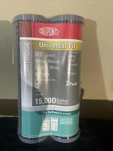 Twin Pack Dupont 800 Series 10" Whole House Carbon Wrap Water Filters WFPFC8002 - Picture 1 of 2