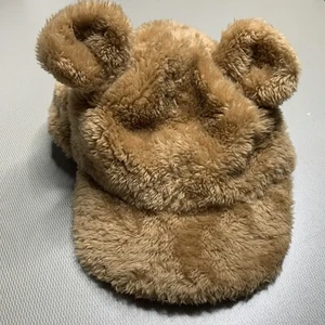 Baby Gap Furry Soft Brown Teddy Bear Hat Size S/M - Picture 1 of 6