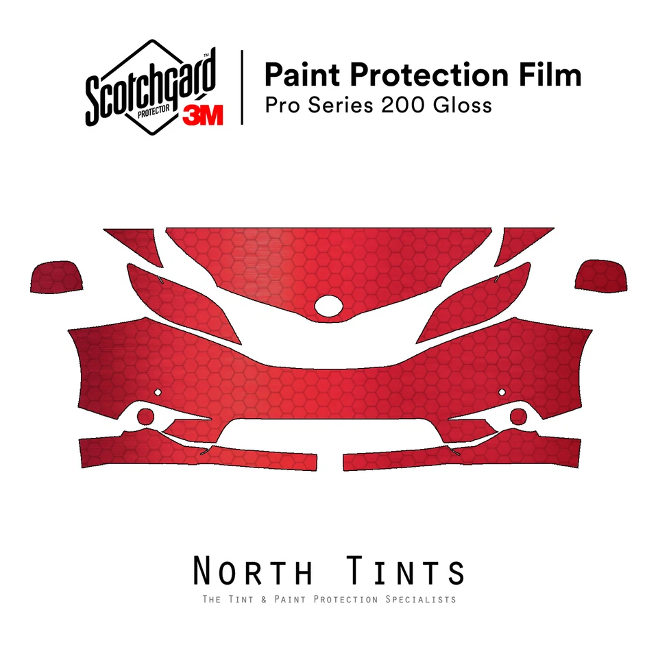 Sujetador transparente película de protección de pintura precortada serie 3M PRO Toyota Sienna 2011-2017 PPF Foto 1 de 4