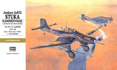 HASEGAWA 1/32 Junkers Ju87G STUKA Cannonenvogel Luftwaffe Anti Tank Attacker ... - Immagine 1 di 3