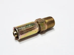 (2) WEATHERHEAD Eaton 04E-104 1/4" Hose ID x 1/4" Male Pipe Rigid Coll-O-Crimp - Picture 1 of 5