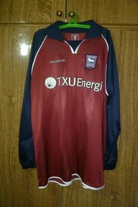 Ipswich Town FC Punch Football Shirt Away 2002/2003 Soccer Jersey Men Size L - Picture 1 of 12