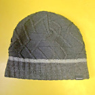 Berghaus Black Grey Fleece Lined Chunky Knit Beanie Hat