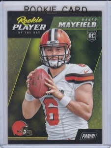 BAKER MAYFIELD ROOKIE CARD Cleveland Browns 2018 Panini Football PLAYER OF DAY! - Picture 1 of 2