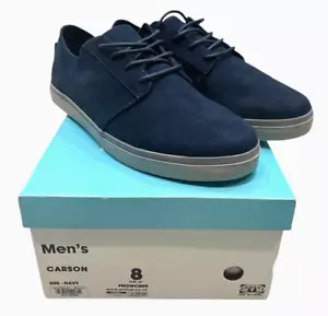 New Men's Animal Carson Shoes Trainers - Navy Blue Suede - Size UK 8 EU 42 US 9 - Picture 1 of 5