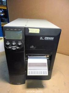 ZEBRA ZM400 ZM400-200E-0100T LAN USB 104mm Thermal Label Barcod Printer 932 INCH - Afbeelding 1 van 5