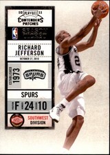 2010-11 Playoff Contenders Patches Spurs Basketball Card #42 Richard Jefferson