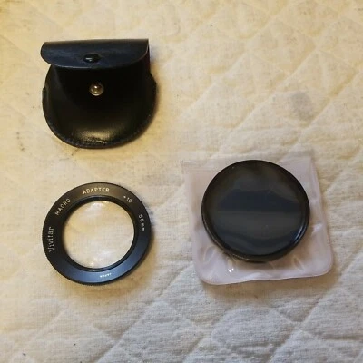58mm lens filter Polarizer Kalimar, and 58mm Vivitar MACRO +10 adapter  - Image 1 of 4