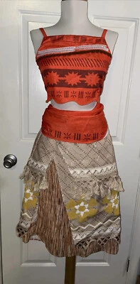 Новый Disney Store Moana костюм девочки размер 9/10 ~ 3 изделия комплект новый без ЯРЛЫКОВ - Изображение 1 из 4