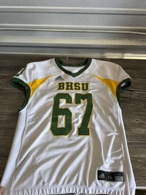 Camiseta deportiva de fútbol americano Black Hills State University amarilla usada Foto 1 de 4