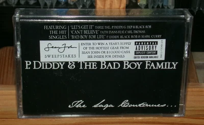 P. DIDDY & THE BAB BOY FAMILY THE SAGA CONTINUES NEW CASSETTE I NEED A GIRL CANT - Image 1 of 4