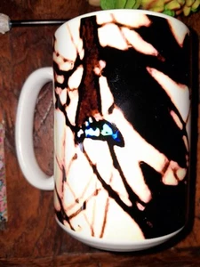 Pollinator's Paradise 15oz Large White Ceramic Mug. - Picture 1 of 7