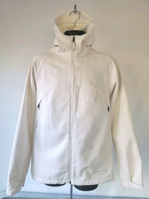  BURTON DRY RIDE Men  White Hooded Zippered Snowboarding Ski Jacket  Size Large  - Image 1 of 4