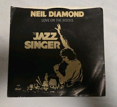 Neil Diamond Love On The Rocks 45 Vinyl Record 7 Inch Single - Image 1 of 2