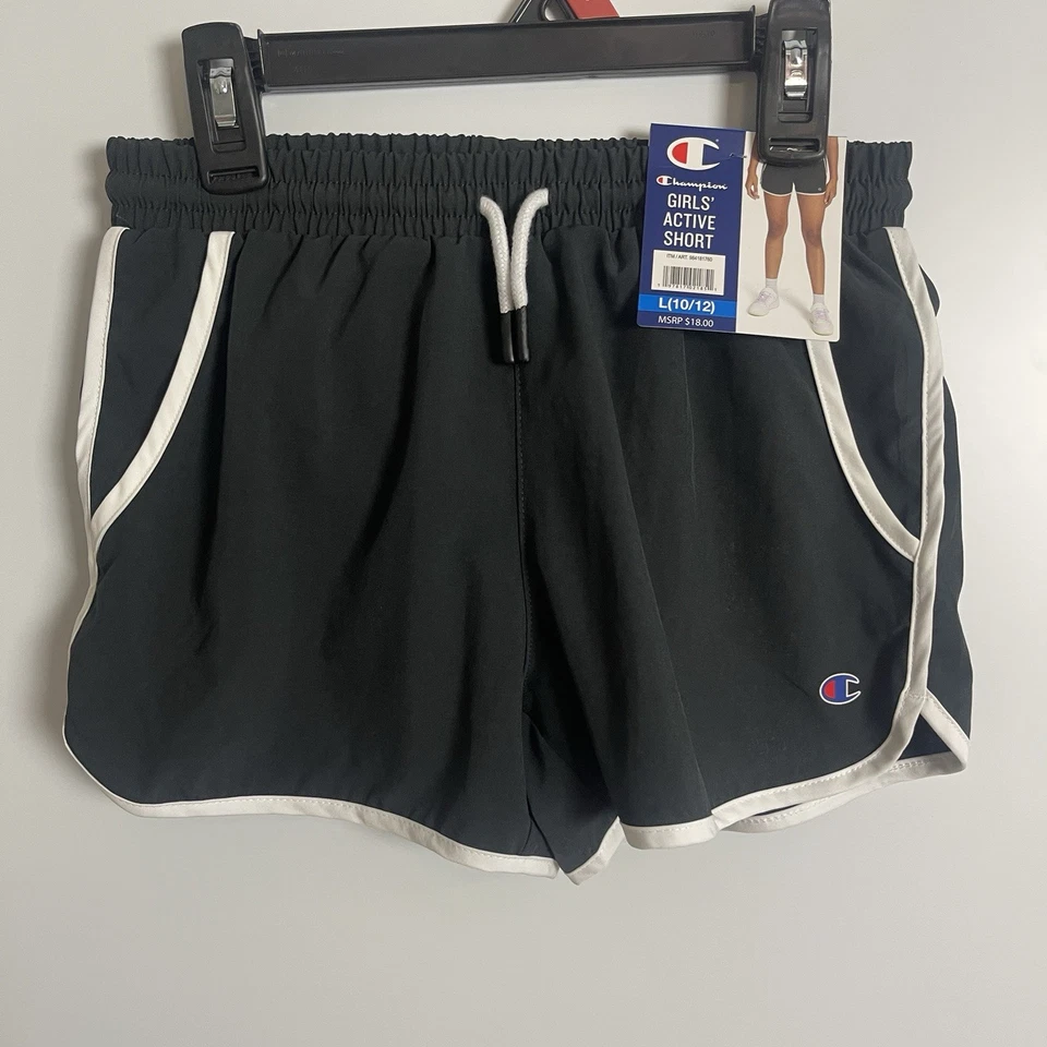 Champion Girls' Active Short Size 7/8 Black