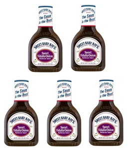 5 Pack Sweet Baby Ray's Sweet Vidalia Onion BBQ Sauce 18 oz Bottles Gluten Free - Picture 1 of 24