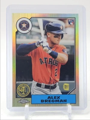 ALEX BREGMAN 2017 TOPPS CHROME ROOKIE 1987 35TH REFRACTOR ASTROS RC Q3694 - Image 1 of 2