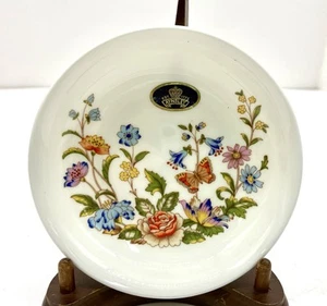 Piatto portapiatti Aynsley England Cottage Garden osso bianco floreale 4,5" - Foto 1 di 7