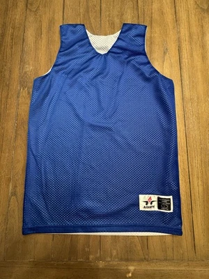 Regata de basquete Alleon Athletic Youth grande reversível, azul e branca - Imagem 1 de 4