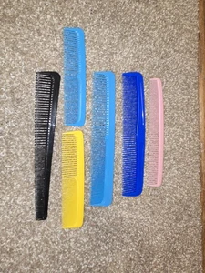 Lotto 6 pettini infrangibili vintage Pro Tease anni 60 70 rari  - Foto 1 di 7