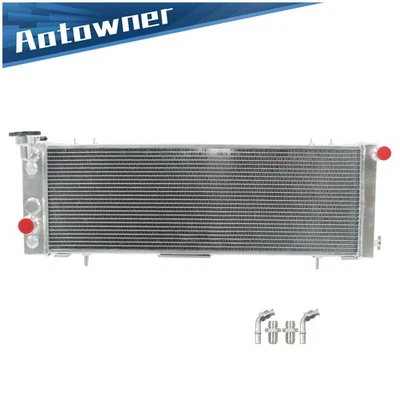Radiador completo de aluminio 3 filas para Jeep Cherokee Comanche 1991-2001 2,5 L 4,0 L I4 I6 Foto 1 de 4