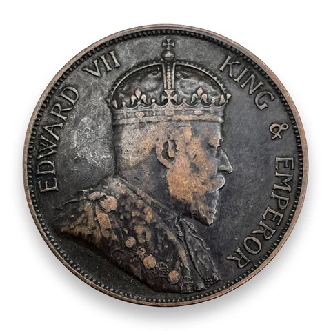 1902 Hong Kong 1 Cent Edward VII #OT7101 Cover