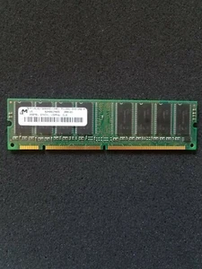 Micron 256MB , PC-133U , SDRAM , 168 pin , Model # MT16LSDT3264AG-133E1 - Picture 1 of 3