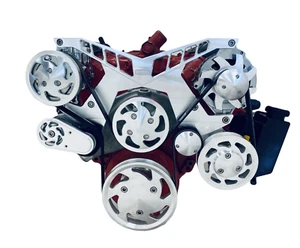 BBC Serpentine Pulley Conversion Kit ALT PS A/C Big Block Chevy 396 427 454 - Picture 1 of 3