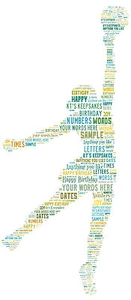 word art personalised gift present keepsake netball teacher coach thank you xmas - Picture 1 of 2
