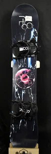 NEW PICCO ALL MOUNTAIN SNOWBOARD SIZE 150 CM WITH LARGE BINDINGS - Picture 1 of 4