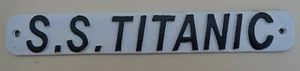 SS TITANIC Schwermetall SIgn (Ref.) - Bild 1 von 1