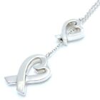 TIFFANY&Co. Loving Heart Lariat Silver925 Necklace Paloma Picasso /291116