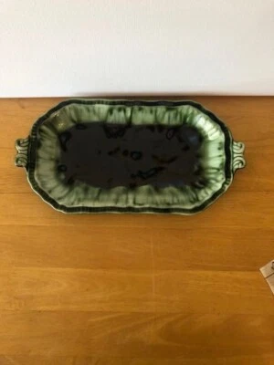 Vintage Studio Pottery Pormadoc Wales, rectangular trinket dish. Lovely colours. - Image 1 of 4