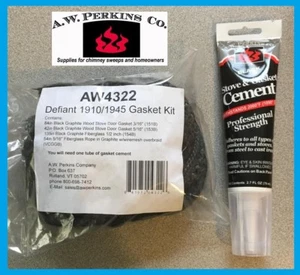 AW PERKINS AW4322 Vermont Castings Defiant Gasket Kit & Cement VC000-4322 - Picture 1 of 1
