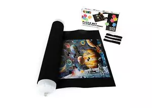 Jigsaw Puzzle Roll Up Felt Mat Storage Saver | Large 46"x26" | Fits 1500 Pieces - Picture 1 of 7