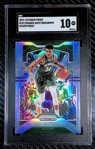Giannis Antetokounmpo - 2019-20 Panini Prizm #152 Silver Prizm - SGC 10 - Bucks - Picture 1 of 3