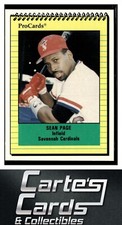 Sean Page 1991 ProCards #1661  Savannah Cardinals