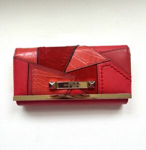 RIVER ISLAND RED PATTERNED PURSE