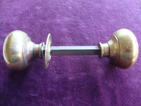 Antique Victorian brass Bun knobs Cover