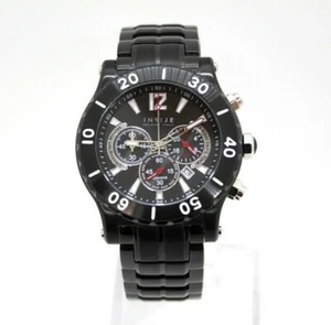 Orologio al Quarzo Infije in Acciaio Nero con Cronometro e Data - Foto 1 di 2