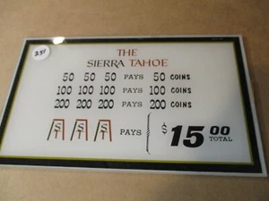 Máquina Ranura Topper Plástico (SIERRA TAHOE) $15.00 Jackpot - Imagen 1 de 4