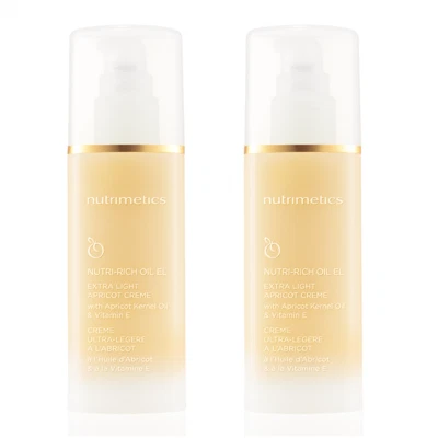 2 x Nutrimetics Nutri-Rich Oil EL Crema de albaricoque extra ligera 60 ml ENVÍO GRATUITO Foto 1 de 4