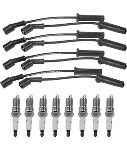 41-962 41962 19299585 Spark Plugs 9748HH Spark Plug Wires Set 99-12 GM - Picture 1 of 3
