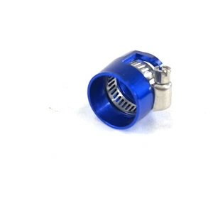 10AN Fitting Adapter Hose End Cover Hex Hose finisher Clamp Aluminum Blue - Picture 1 of 12