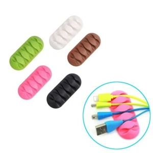 Cable Reel Cable Holder Organizer Cord Phone USB Charger Holder Self-Adhesive - Picture 1 of 6