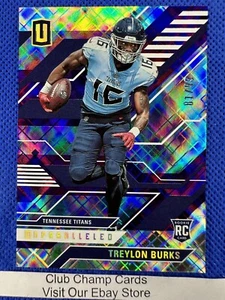 2022 #UNP-16 Treylon Burks Panini Chronicles Diamante Inparable 81/99 Titan RC - Imagen 1 de 4
