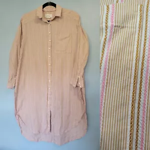 Camisa túnica a rayas con plumero talla neutra talla pequeña de Anthropologie - Imagen 1 de 9