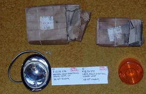 1966-67 Opel Kadett LH Frt Directional Signal Lamp/Lens NOS 12 26 274/12 26 379 - Picture 1 of 6