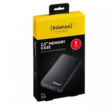 Intenso Memory Case 2,5 Zoll 5TB Externe Festplatte - Schwarz 2,5", HDD extern